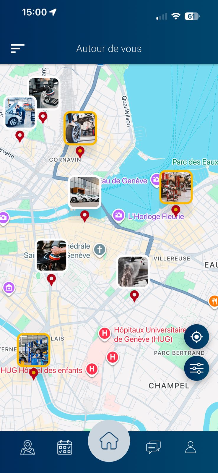 Mecagenda — Carte des professionnels autour de vous